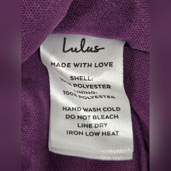 Lulus L Micro Mini Dress Bodycon Purple Sequin Criss Cross Frontvand Back Straps - Picture 6 of 6